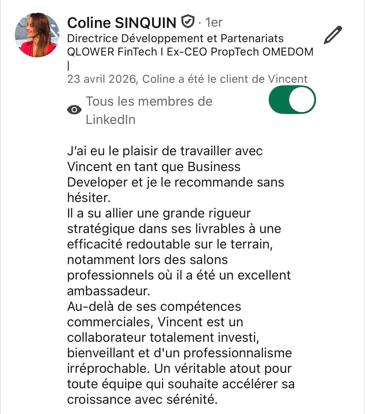 Coline Sinquin – Omedom